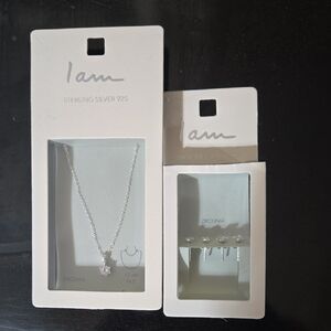 Sterling Silver Necklace and Earring Set